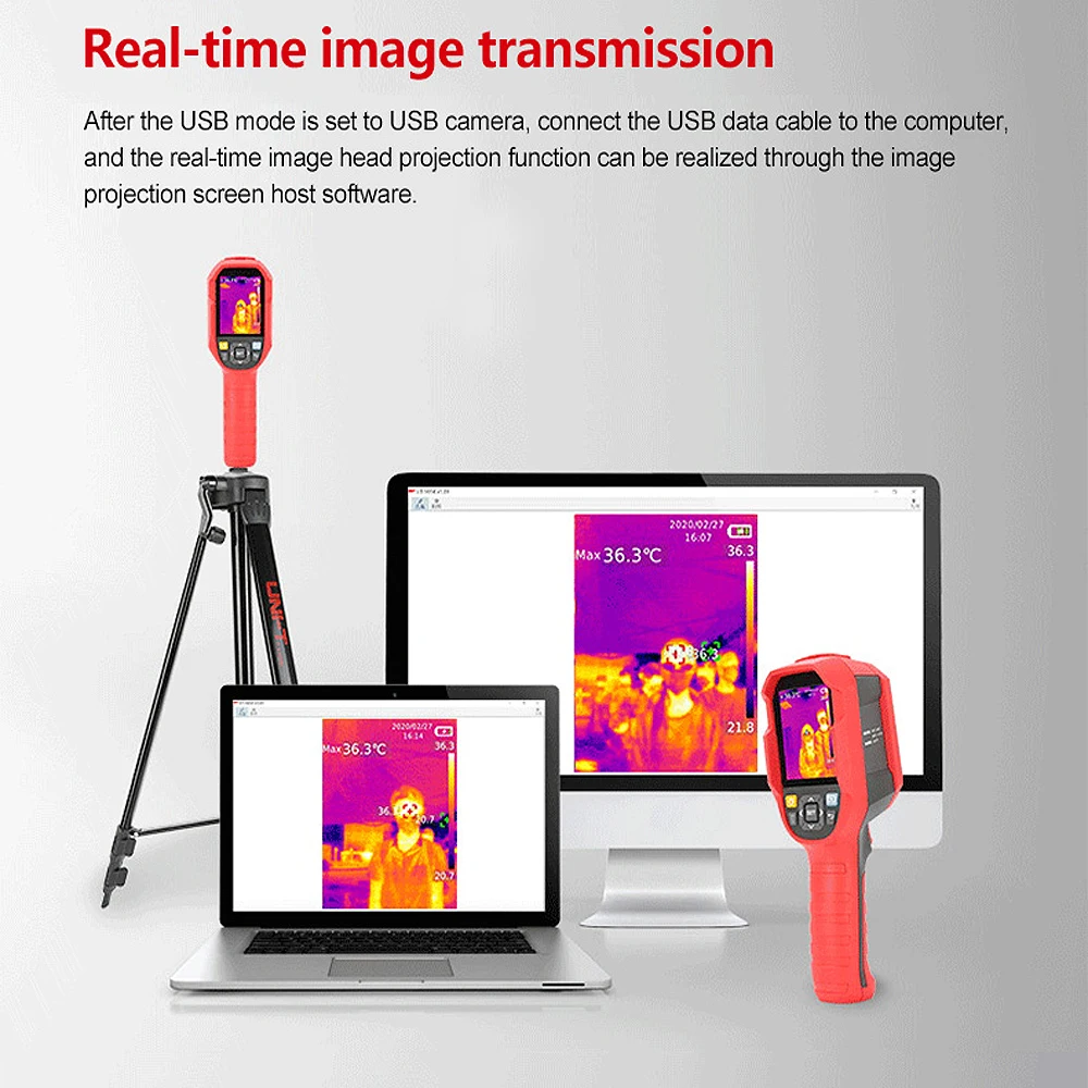 

UNI-T UTi260K Infrared Thermal Imager Real Time High Resolution Thermal Camera Human Temperature Thermal Imaging Camera