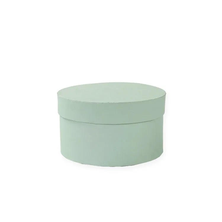 light green Мини Круглая картон бумага цветочные коробки розовая коробка День Святого Валентина флорист подарок вечерние сувениры Упаковка коробка украшение для свадебной вечеринки - Цвет: light green
