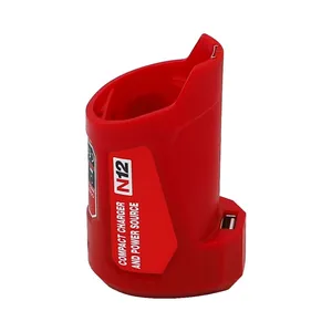 n12 charger converter usb power adapter for milwaukee 48 59 1201 li ion battery charge mobile phone usb device charger adapter