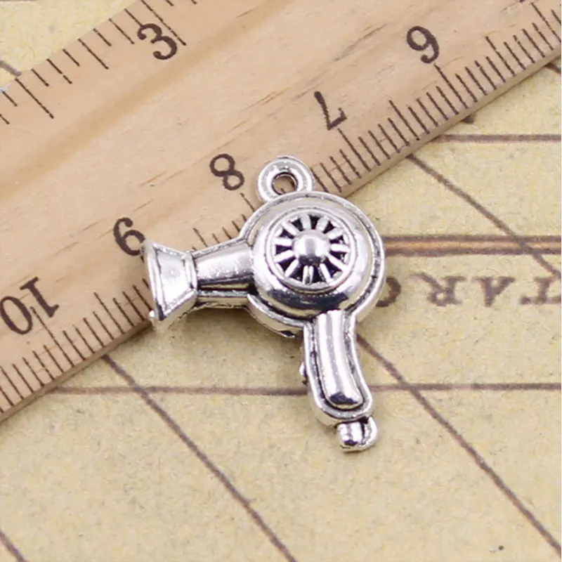 

8pcs 26x20mm Hair Dryer Blow Pendants Charms For Jewelry Making Necklace Bracelet Keychain Earring Diy Accessories Crafts