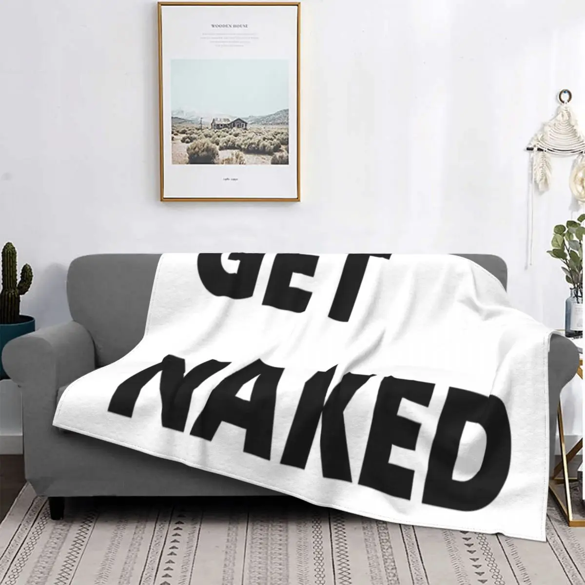 

Get Naked-Manta de lino a cuadros para cama, manta Kawaii, colcha, 220x240, 18 unidades