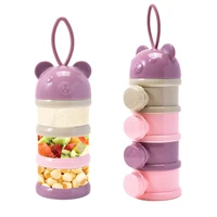 34layer portable baby food storage box cartoon bear infant milk powder boxs toddler fedding essential cereal snack container