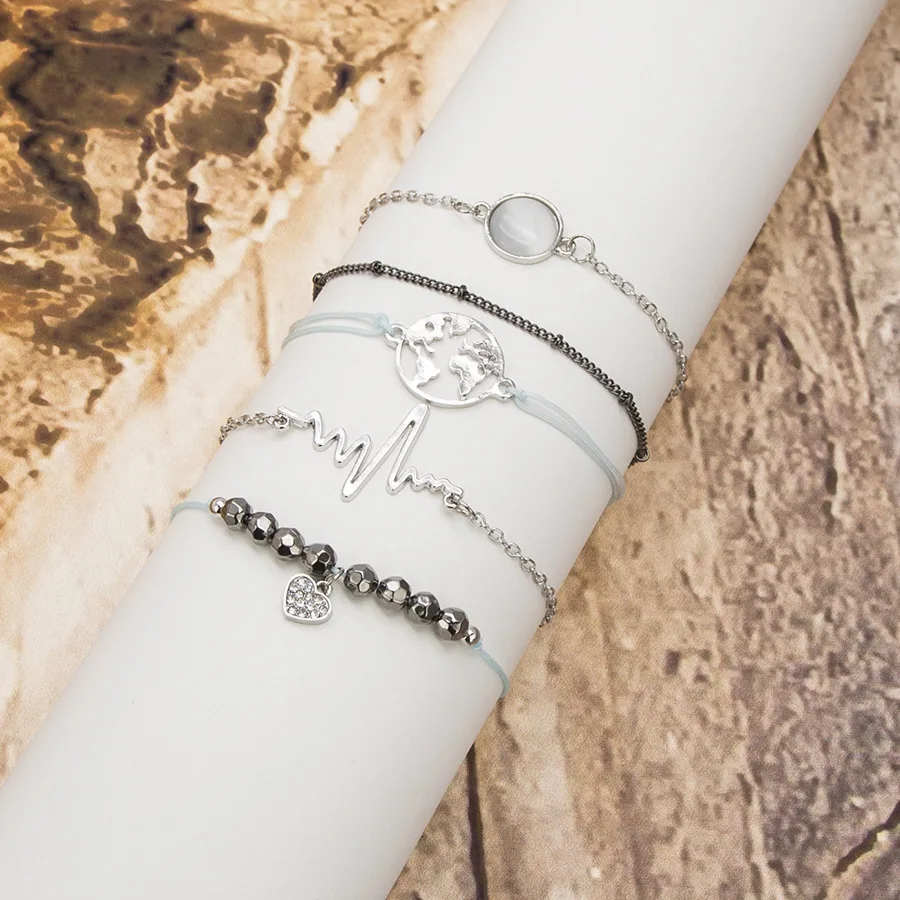 Браслеты женские черные из бисера в богемном стиле | Украшения и аксессуары