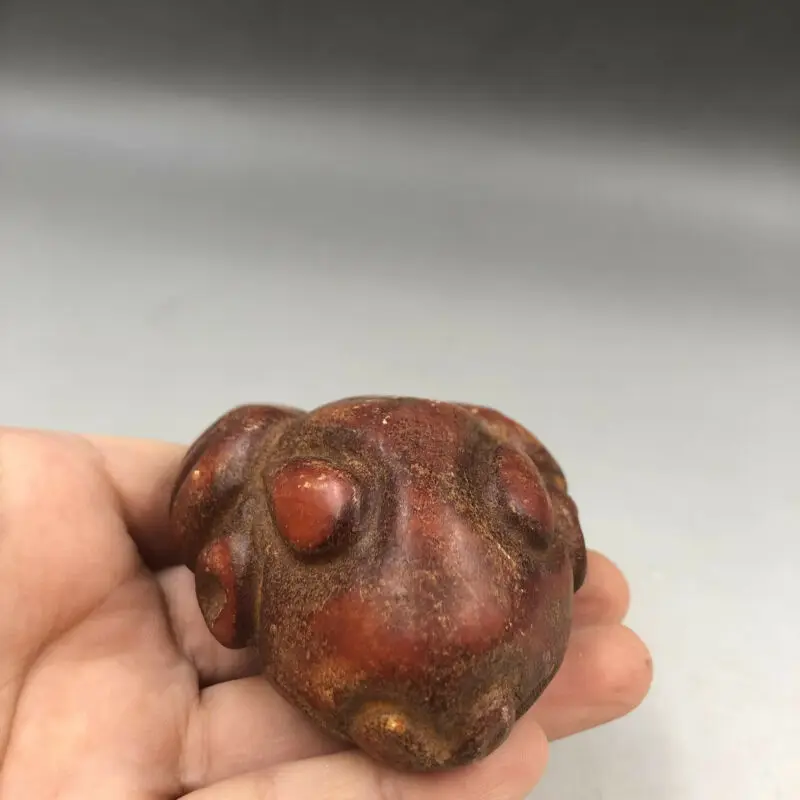 Неолитический век из китая старое хуншанская культура нефритовый резной кулон в