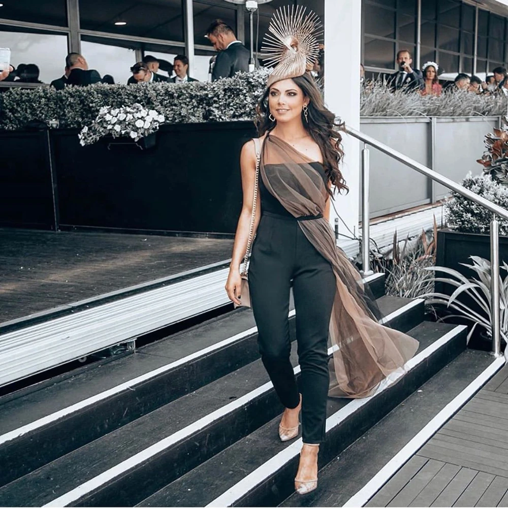 2020 Модные женские Лоскутные сетки сексуальный бандаж комбинезон на одно плечо с