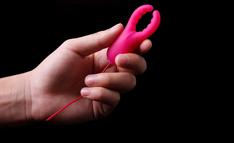 

massage stimulation vibration electronic stress Electric Massager Silicone Jumping Health Care Breast Clip Massage Stimulation