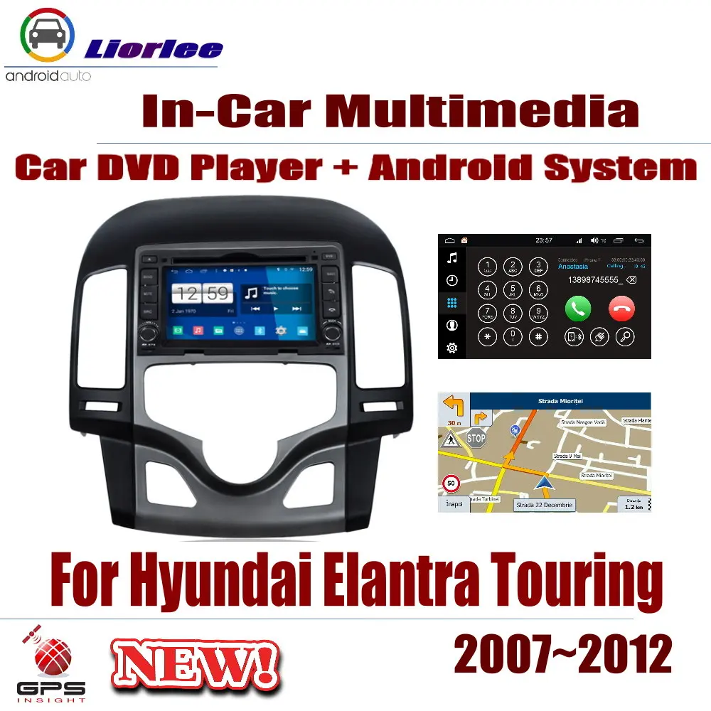 

Car Android System RockChip PX5 1080P IPS LCD Screen For Hyundai Elantra Touring 2007-2012 DVD Player GPS Navigation