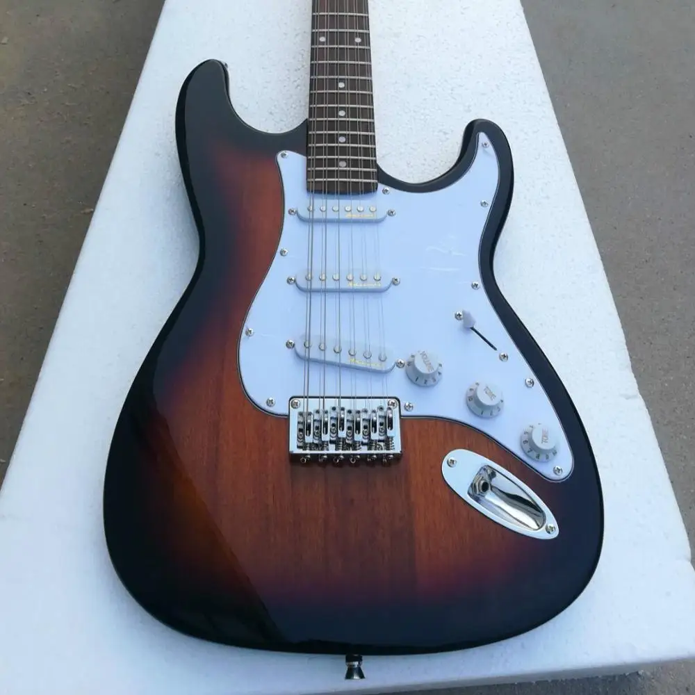 Высококачественная Белая накладка на электрогитару из розового дерева 3 цвета 12