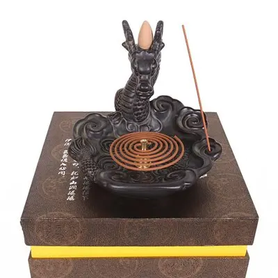 Курильница с драконом Backflow керамический держатель курильница потоком дыма