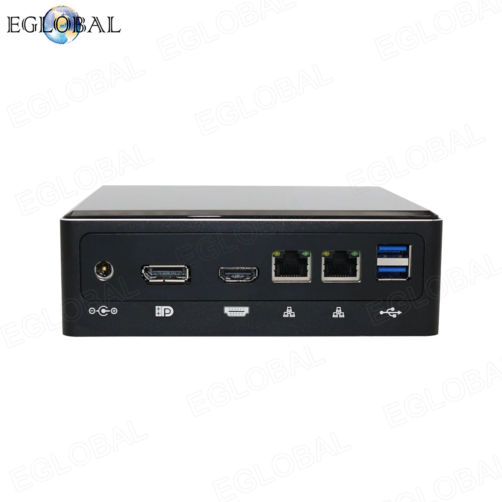 Eglobal 2 * DDR4 Mini PC Win10 Intel Core i5 8250U i7 8550U Lans Micro NVMe M.2 UHD Graphics 620 WiFi HDMI VGA DP USB C COM|Мини ПК| |