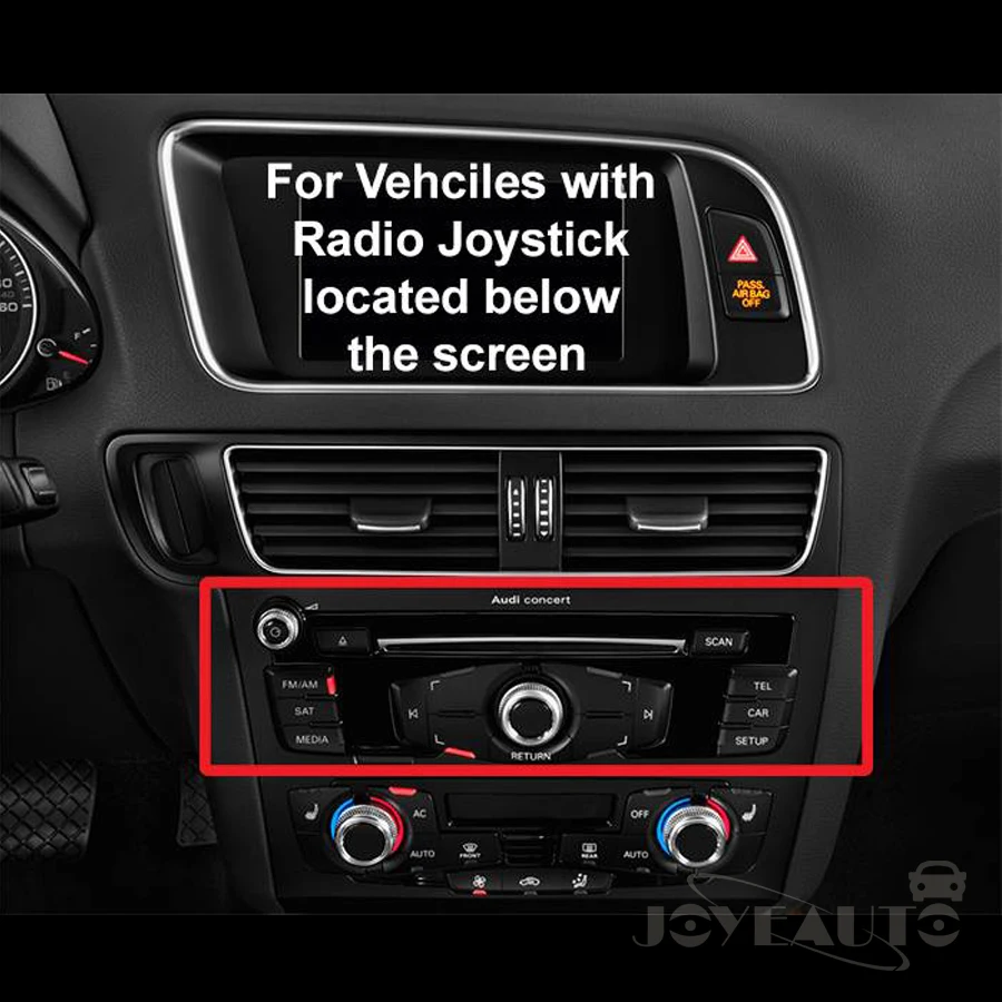Joyeauto Wireless iOS/Android Carplay Retrofit 2009- A4 A5 Q5 S5 B8 Non MMI for Audi Car Play Android Auto with Waze Spotify