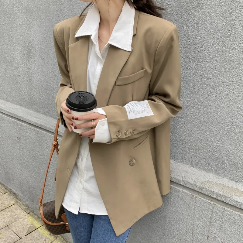 

Han edition will spring leisure relaxed joker temperament blazer suit firm offers a shoulder pads