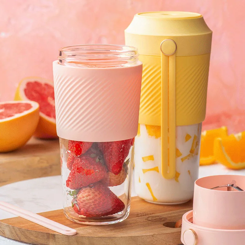 Портативный Электрический мини Миксер с соковыжималкой для фруктов