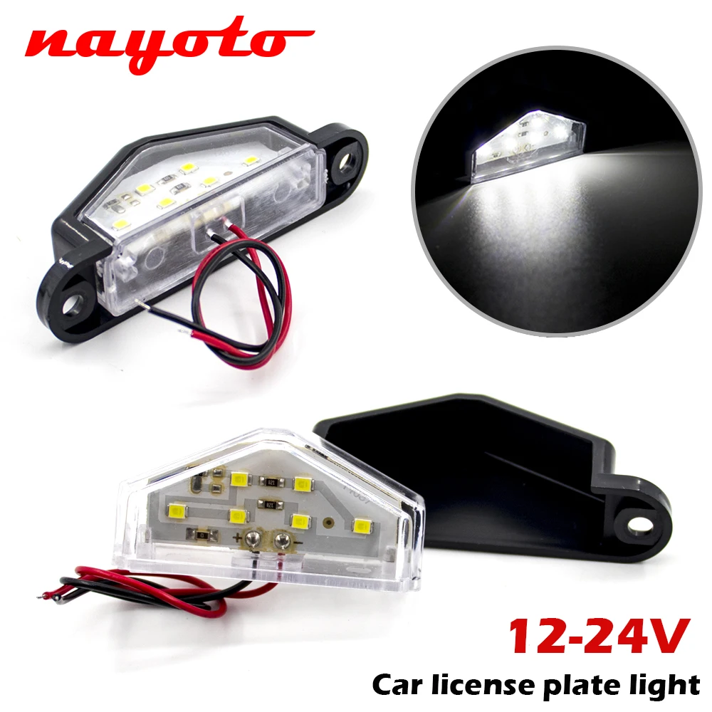 

1/2 шт., 6 светодиодов, 12 В, 24 В