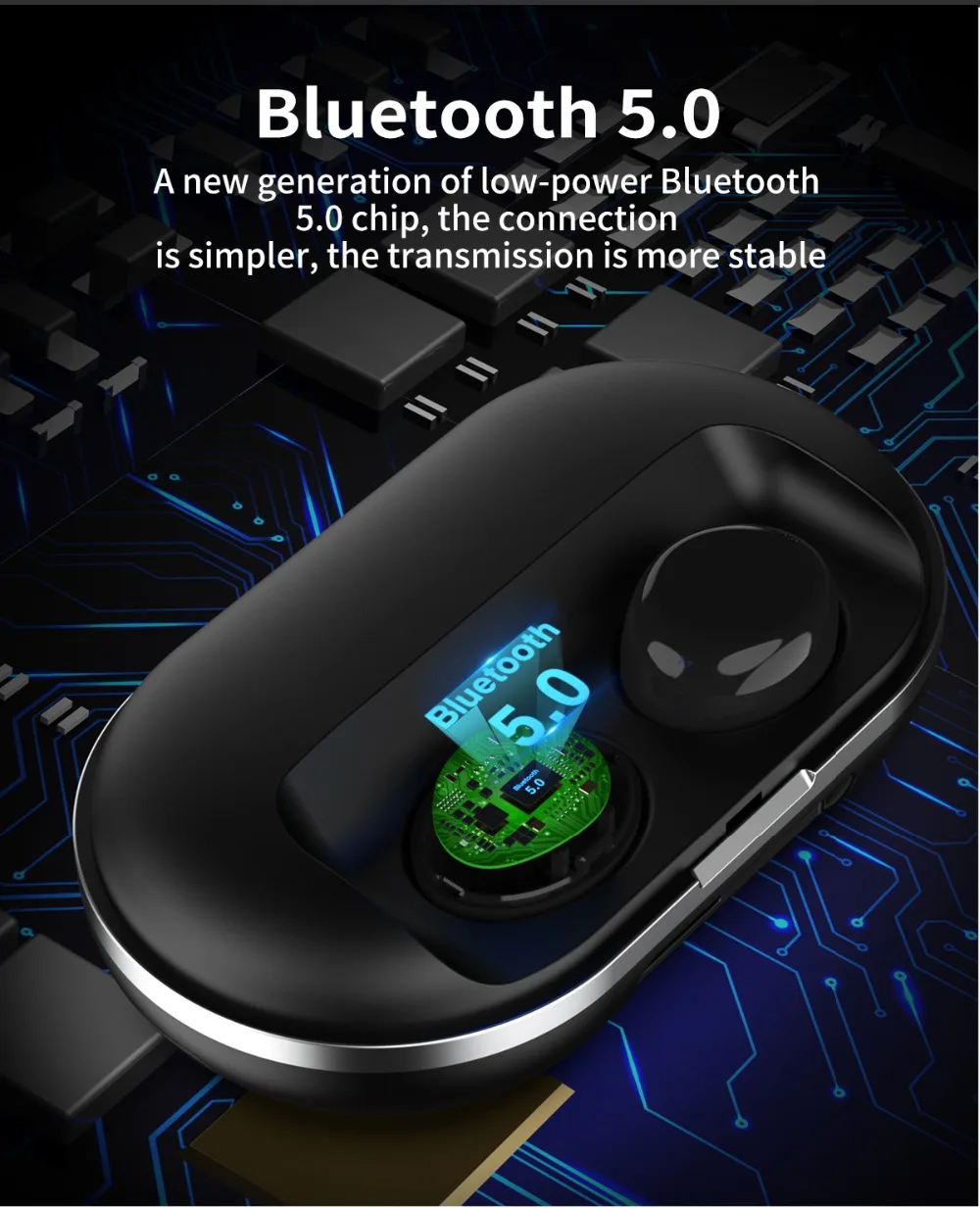 B5 беспроводные Bluetooth наушники 5,0 сенсорное управление TWS Bluetooth наушники водонепроницаемые 9D стерео Музыкальная гарнитура 300 мАч Внешний аккумулятор