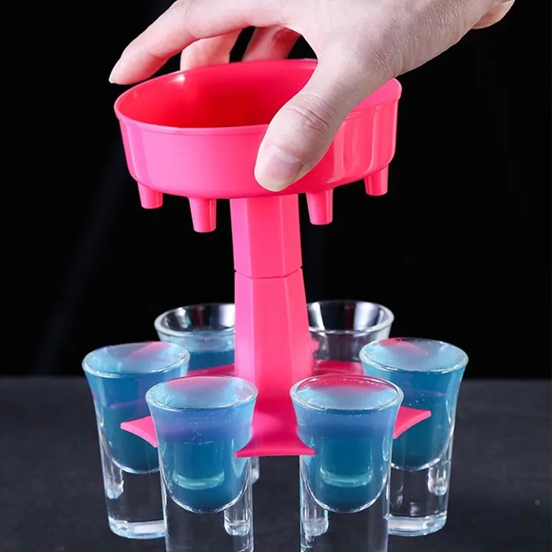 Держатель для дозатора стаканов с 6 выстрелами стойка Диспенсера вина виски пива