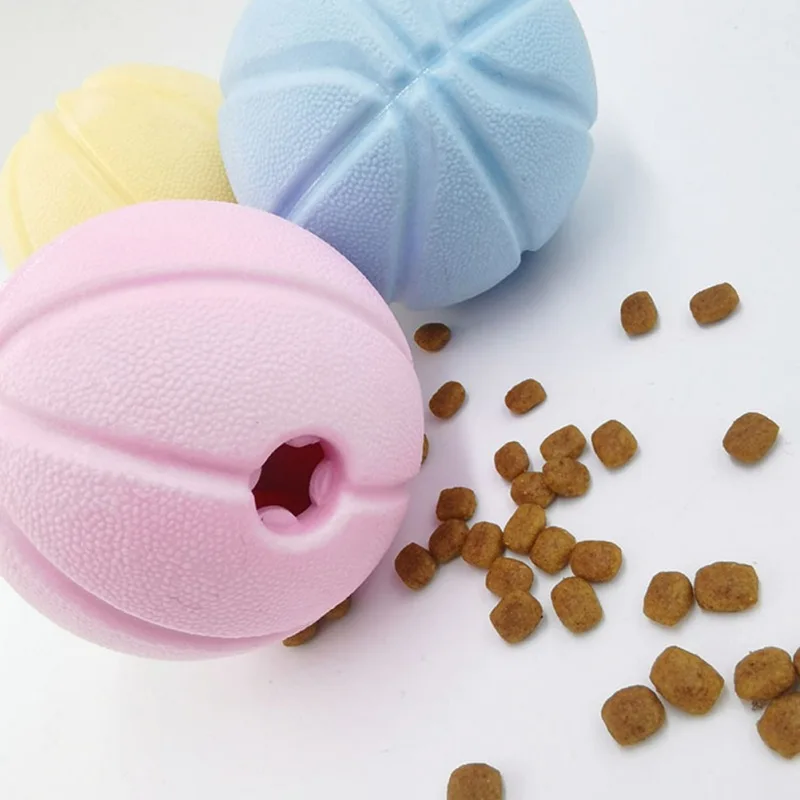 

Dog Interactive Toy Ball Chew Squeaky Toys Leak Off Molar Toy Ball For Cat Puppy Baby Dogs Training Food Distribution Toy