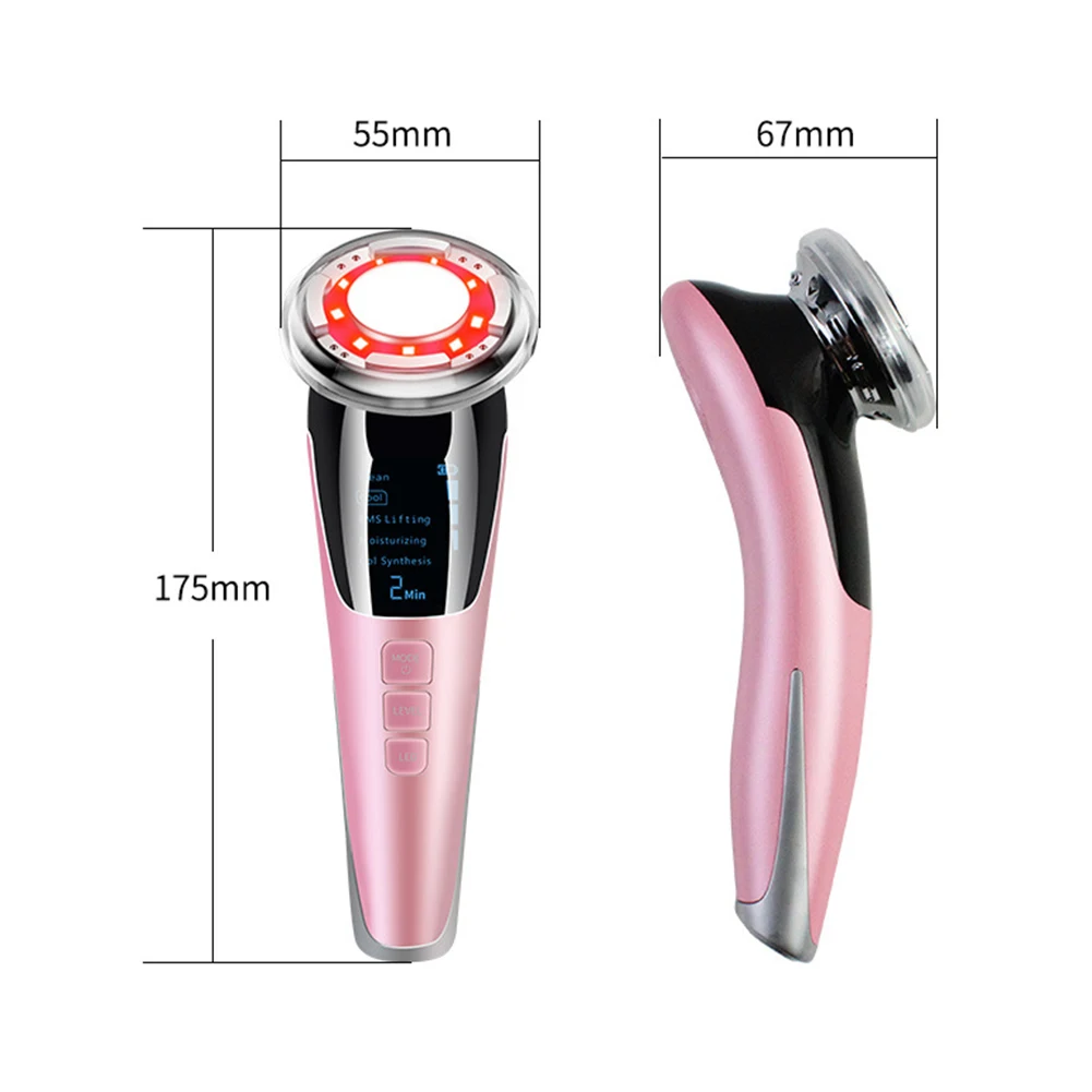 

Facial Skin Hot Cold Massager Hot Face Skin Care Device Red Blue Light Ion Skin Care Import Beauty Device