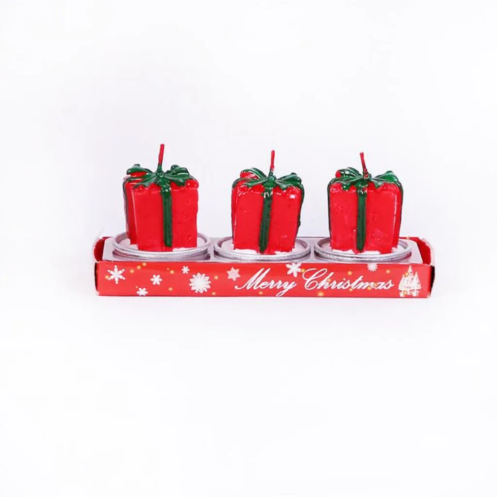 Christmas Cartoon Candles Cute Xmas Tree Santa Snowman House Shaped Party Birthday Cake Candles Adornos Navidad Christmas Candle