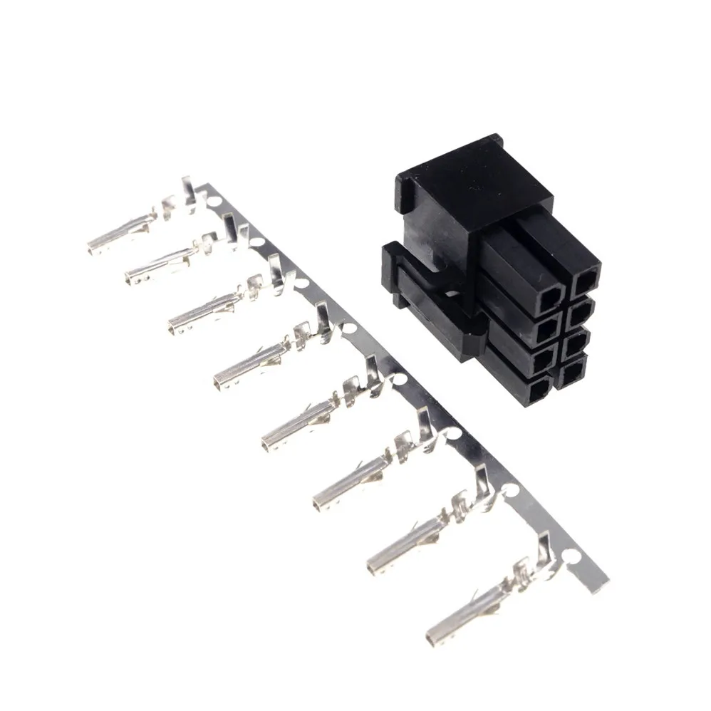 10 шт. 8 позиций контактов 4 20 мм Штекерный корпус ATX CPU P PSU EPS12V коннектора питания