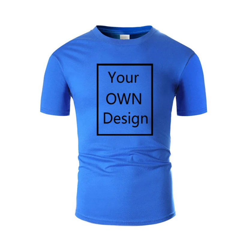

Your OWN Design Brand Logo/Picture Custom Men and women DIY Cotton T shirt Short sleeve Casual T-shirt tops Tee 13 color