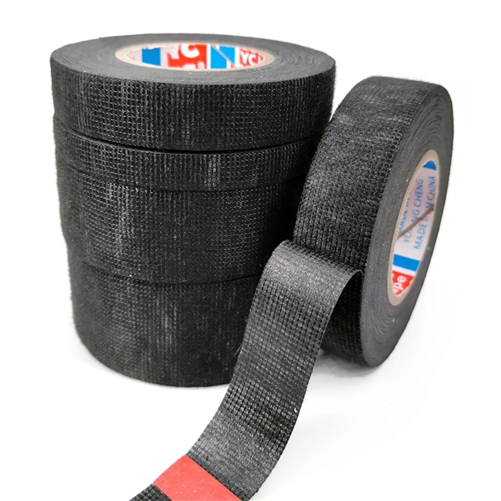 

25Meter Heat-resistant Flame Retardant Tape Coroplast Adhesive Cloth Tape For Car Cable Harness Wiring Loom Protection