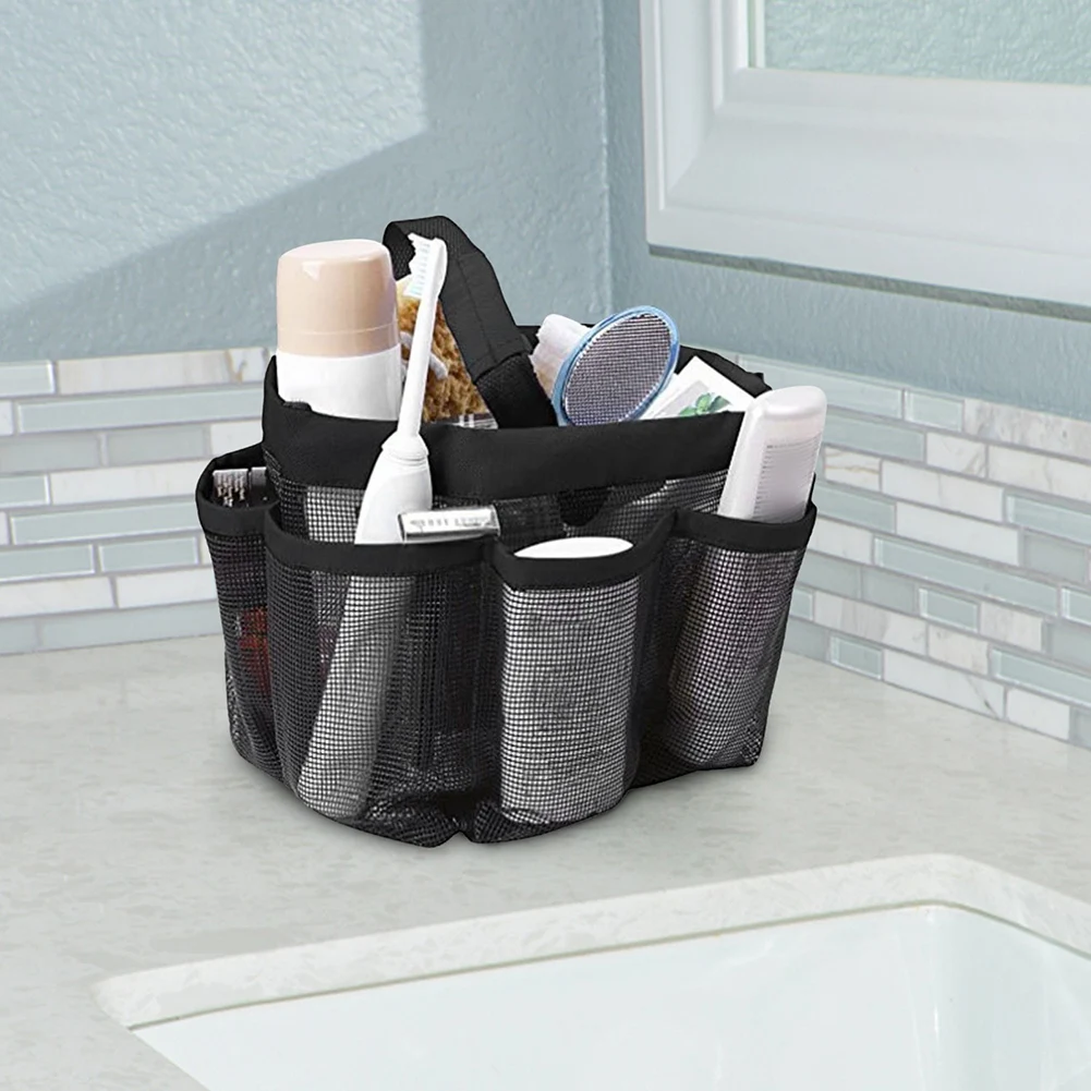 Сетчатая Сумка для душа сумка мытья сухая и влажная Сумочка с разделением