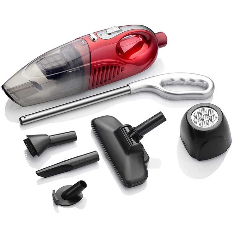 Автомобильный домашний пылесос портативный беспроводной ручной 80 Вт 220 В влажный