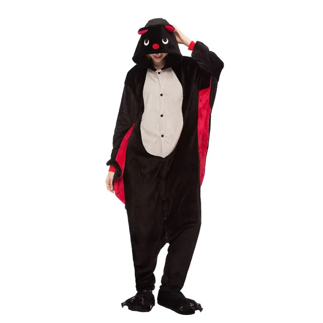 Pajamas Adult Onesie Women Pyjamas Pijama Bat Winter Sleepwear Onepiece Onesies For Adults 2019
