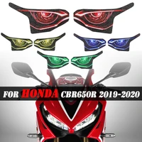 motorcycle 3d front fairing headlight stickers head light sticker protection guard for honda cbr650r cbr 650r cbr650 r 2019 2020