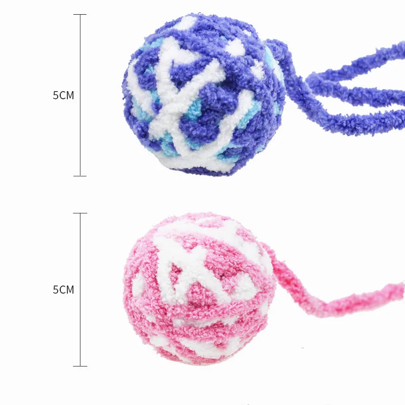 1 шт. шерстяными помпонами плетеные шарики Дразнилка игрушка для домашней собаки