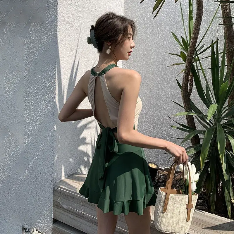 Женская юбка с завышенной талией привлекательный купальник из двух предметов