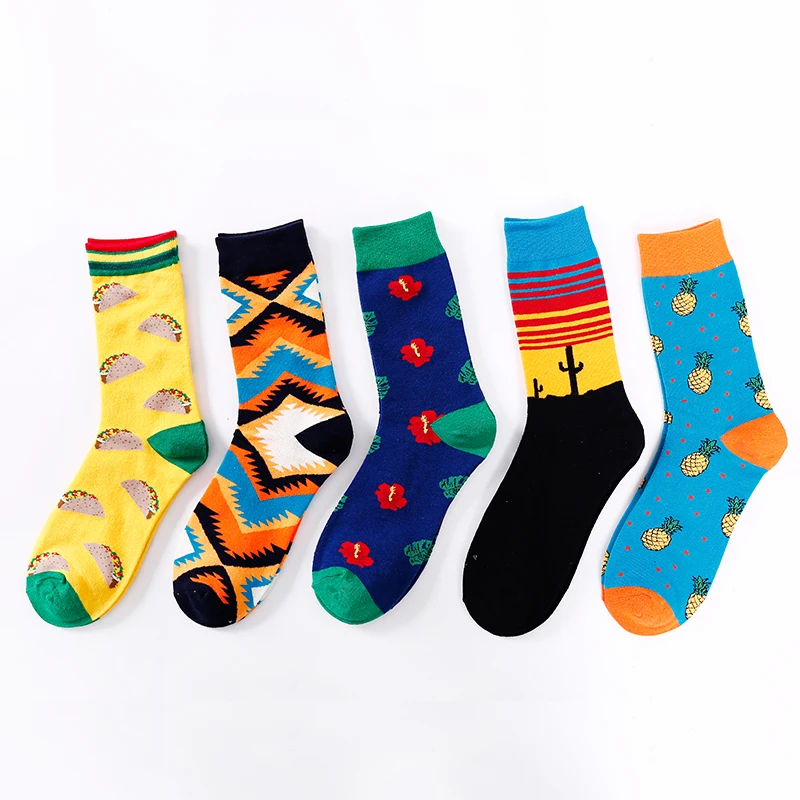 Женские носки креативные высококачественные для взрослых с фруктовым принтом