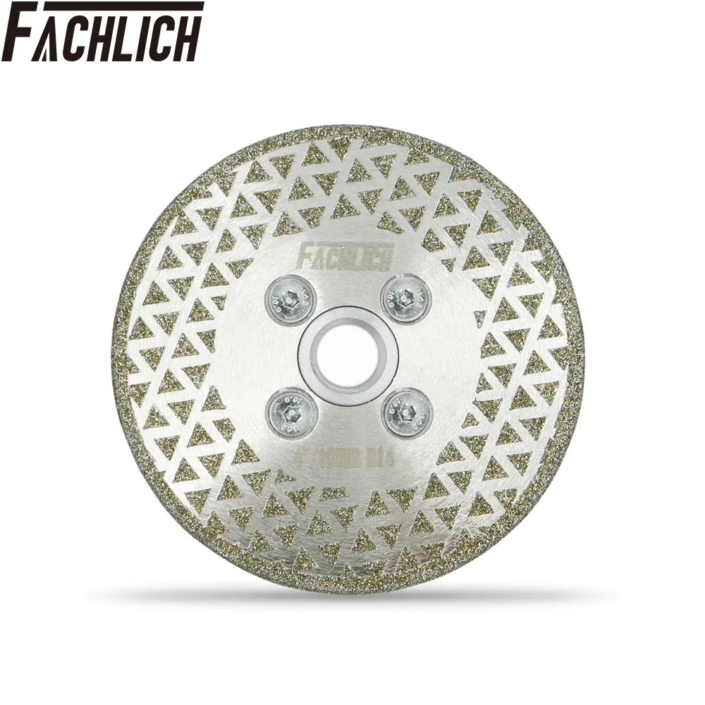 

1pc Dia 4"/4.5"/5" Electroplated Cutting Saw Blades Grinding Disc Single Side Coated Diamond Wheel M14 or 5/8-11 Flange