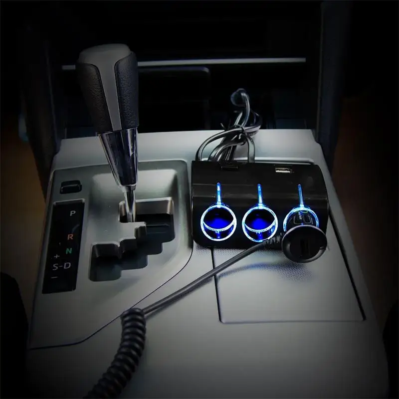 Универсальное автомобильное зарядное устройство с двумя USB-портами 12-24 В |