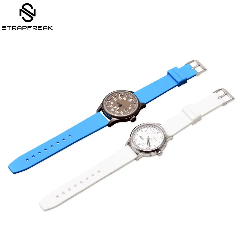 Generic Watch Straps 16mm 18mm 20mm 22mm 24mm 26mm 28mm Silicone Rubber band Wrist Belt Bracelet for Men | Наручные часы