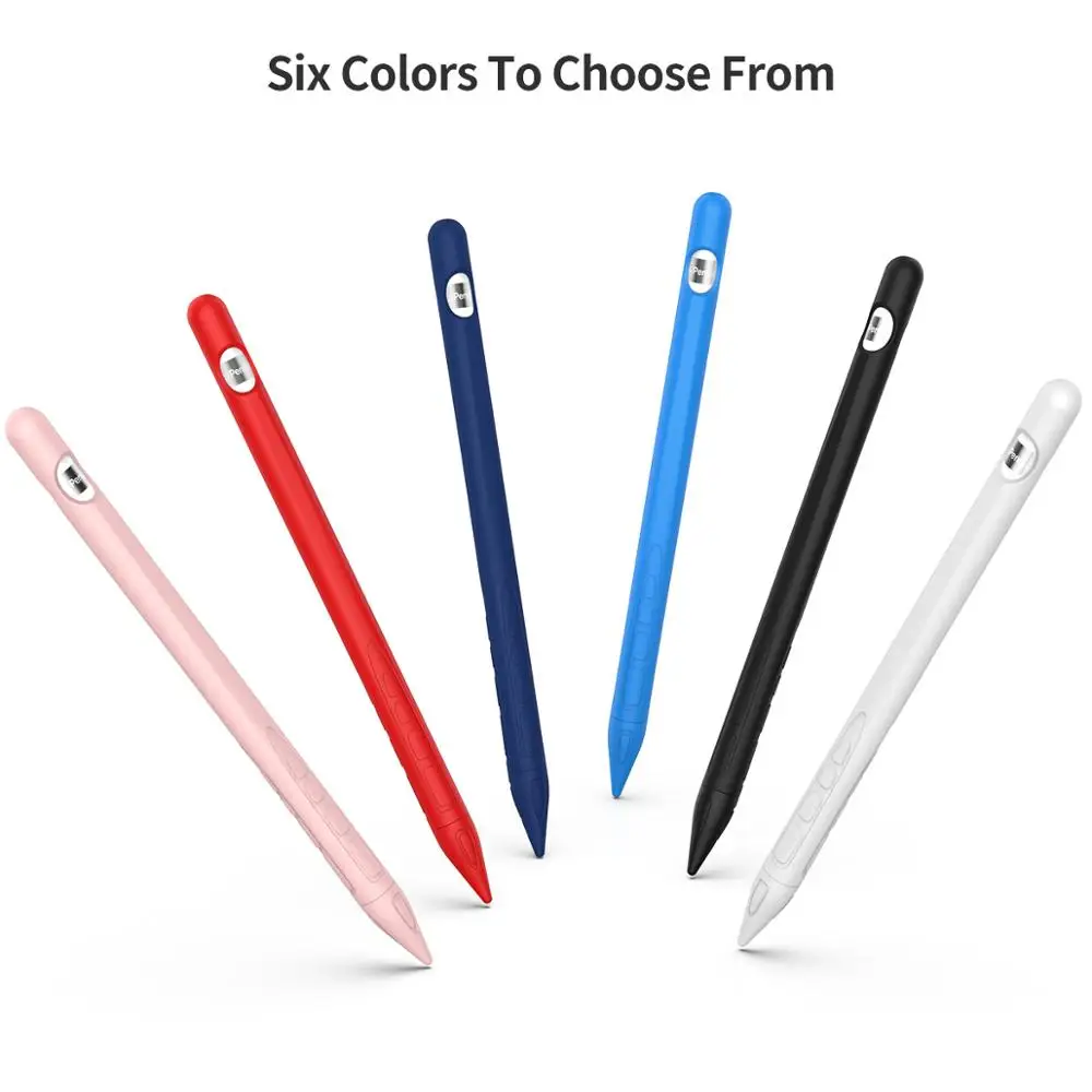 Чехол для Apple Pencil 1 го поколения силиконовый мягкий чехол карандашей iPad защитный