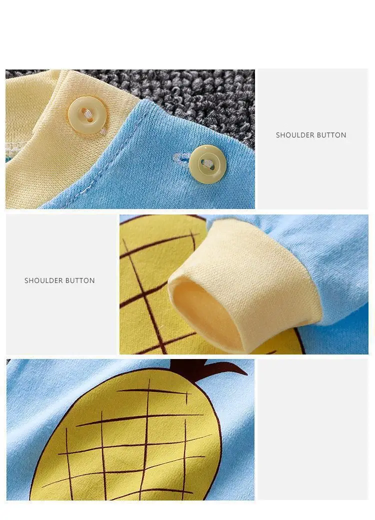 Детский пижамный комплект Весенняя домашняя хлопковая детская пижама с длинными