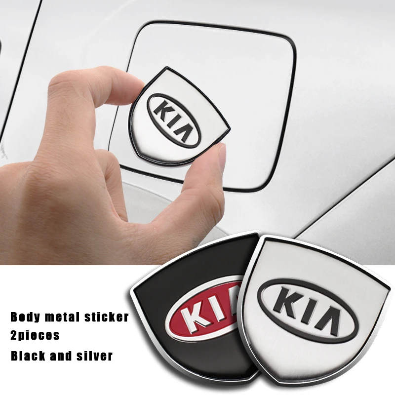 

3D Metal Chrome Car Styling Body Decoration Custom Stickers Auto Badge Emblem Goods For Kia NIRO Sportage 3 4 Rio 3 Ceed Sorento
