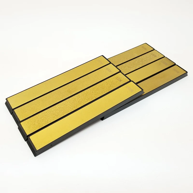 Professional Golden Diamond Plate Kitchen Knife Sharpener Stone Whetstones Sharpening Tool sharpening stone bar Grind | Дом и сад