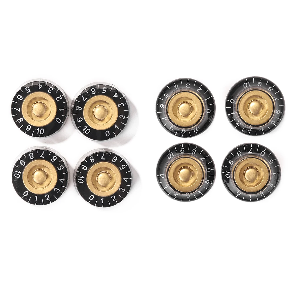 

4pcs EPI LP Electric Guitar Volume Tone Knobs Top Hats Guitar Speed Control Knob for Guitarist Playing Accessories