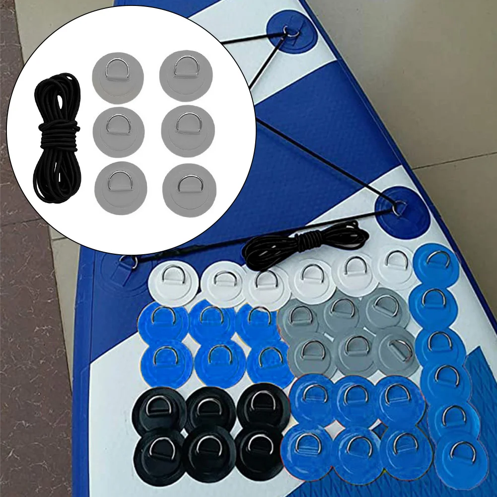 

Patch D Ring Gear Kit Deck PVC Rigging Heavy Duty Bungee Rowing Water Sports Accessories Kayak Canoe Inflatable Boat SUP