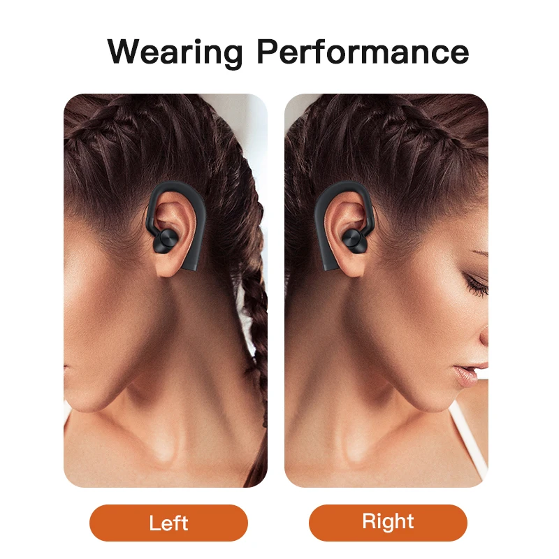 Niye Беспроводной Bluetooth наушники вкладыши TWS с Ушные крючки гарнитура наушников