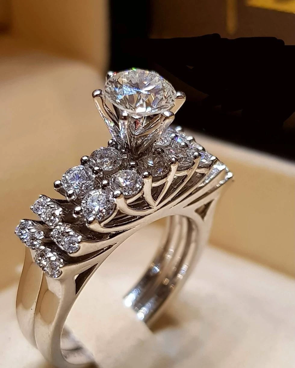 925 anillos серебряное Новое модное женское элегантное циркониевое кольцо, ювелирное изделие серебряного цвета, обручальные кольца для женщин, размер 5 6 7 8 9 10 11