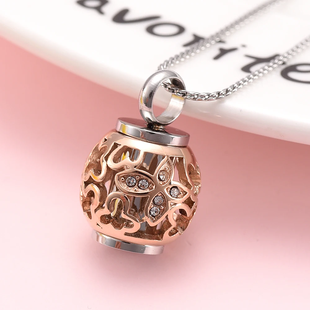

Lantern Cremation Jewelry for Ashes Funeral Memorial Urn Necklace Ash Holder Keepsake Pendant Locket