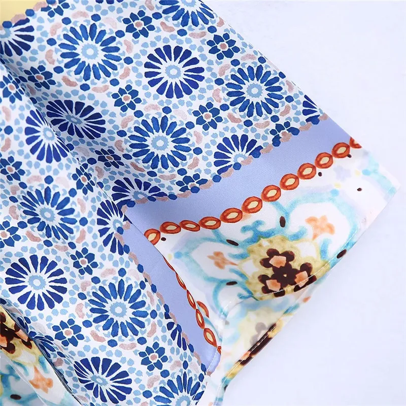 

NWOMN Za Women Print Mini Dress Woman Summer Dress 2021 Casual Patchwork Long Sleeve Short Dresses Collar Shirt Women's Dresses