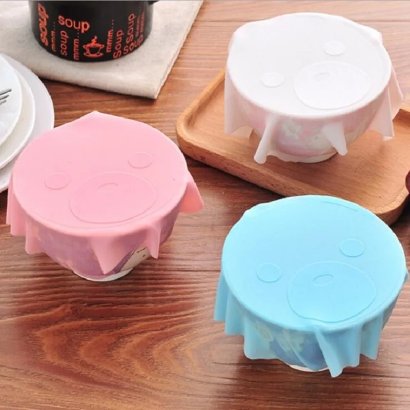 Multifunction Silicone Suction Lid-Bowl Pan Cooking Pot Stretch Cover  Spill   CF-15