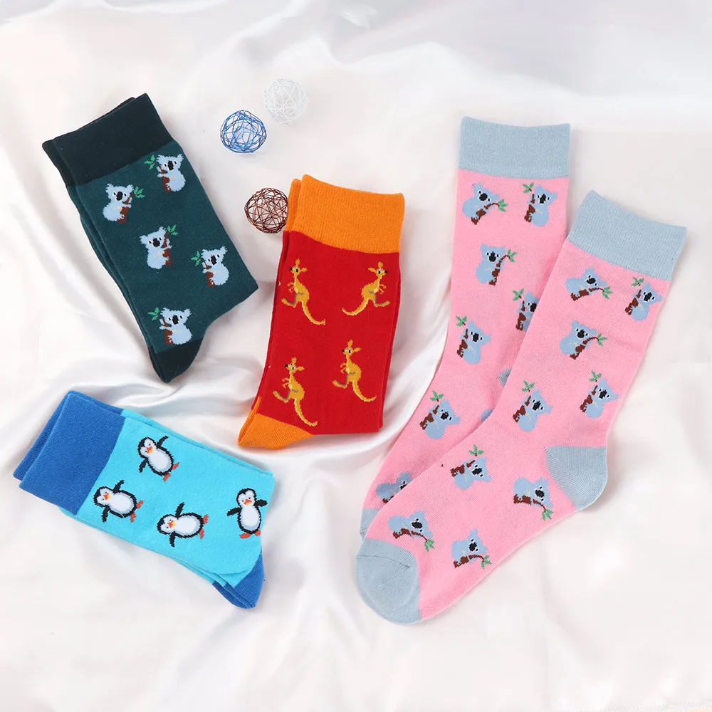 1 пара женские воздухопроницаемые носки с принтом | Женская одежда