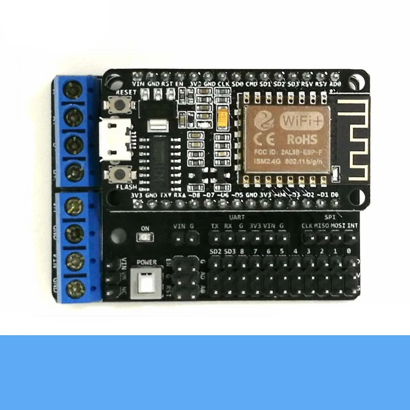 ESP8266 Wireless Controller NodeMCU Development Board+ Motor Driver Board RC Robot Chassis Control Kit DIY For Arduino