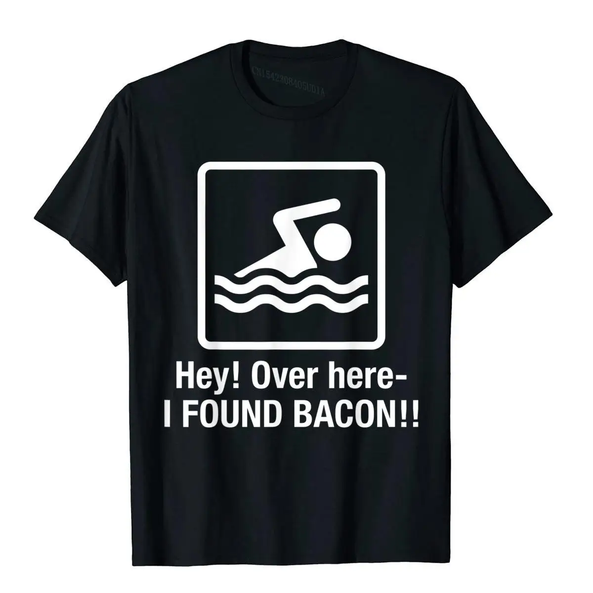 

Funny I Found Bacon Tshirt Bacon Swimming Shirt Geek Tshirt T-Shirt Group Youth T Shirts Company Cotton Tees Gift